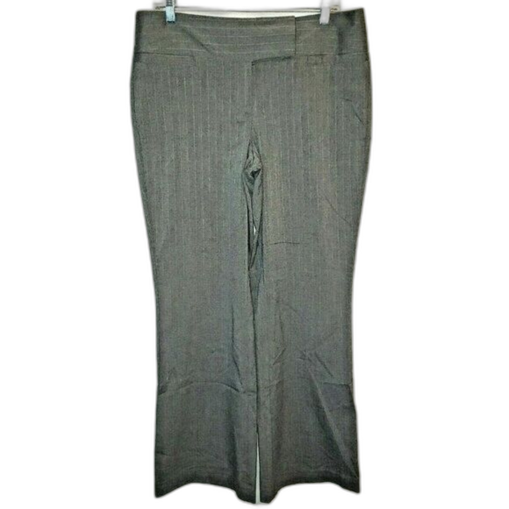 Maurices Womens Size S 7/8 Gray  Striped Dress Pants
